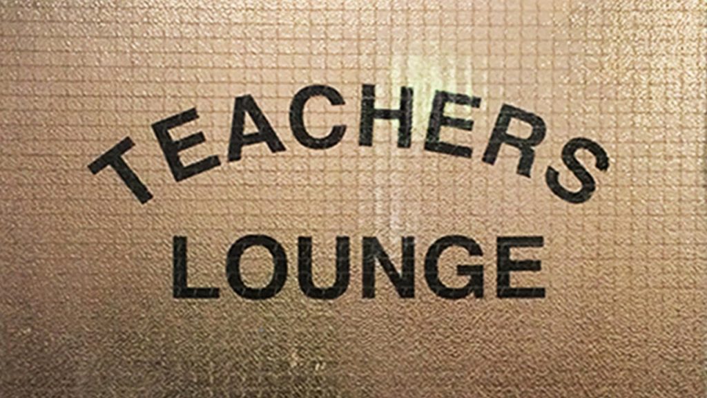 Teacher's Lounge door sign